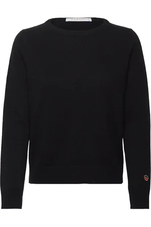 BUSNEL O-Neck Top Tops Knitwear Jumpers Black