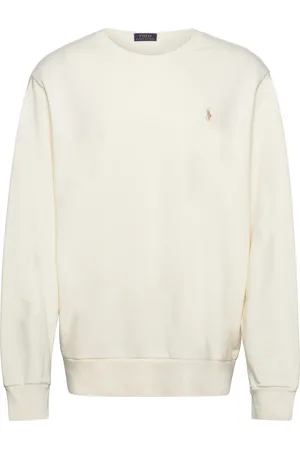 Ralph Lauren Loopback Fleece Sweatshirt Tops Sweat-shirts & Hoodies Sweat-shirts Cream