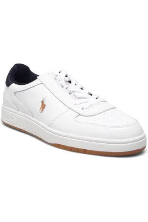 Ralph Lauren Court Leather Low-Top Sneaker Matalavartiset Sneakerit Tennarit White