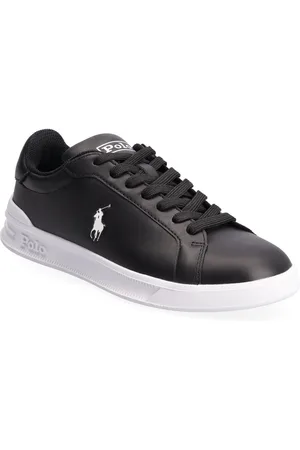 Ralph Lauren Heritage Court Ii Leather Sneaker Matalavartiset Sneakerit Tennarit Black