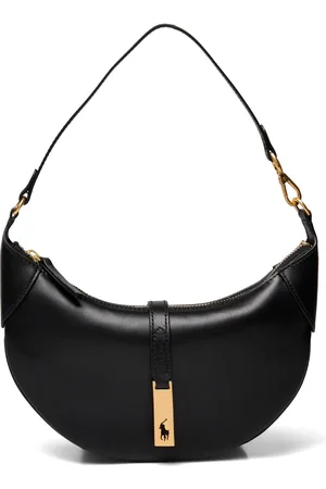 Ralph Lauren Polo Id Calfskin Mini Shoulder Bag Bags Top Handle Bags Black