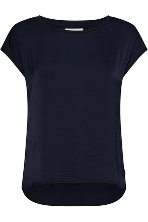 Lindex Top Natalie Tops T-shirts & Tops Short-sleeved Navy