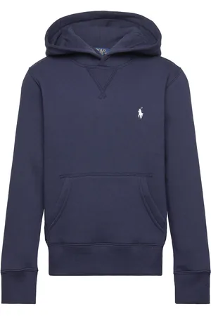 Ralph Lauren Fleece Hoodie Tops Sweat-shirts & Hoodies Hoodies Navy