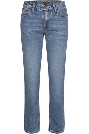 Nudie Jeans Shady Sadie Indigo Blues Bottoms Jeans Straight-regular Blue