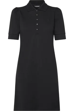 Ralph Lauren Collared Shift Dress Lyhyt Mekko Black