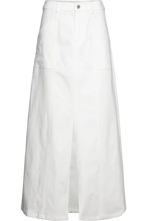Creative Collective Amanda Skirt Pitkä Hame White
