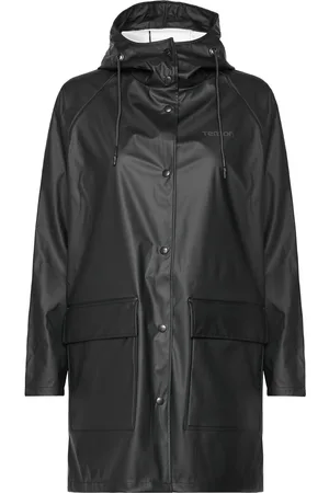 Tenson Compass Rain Coat W Sport Rainwear Rain Coats Black