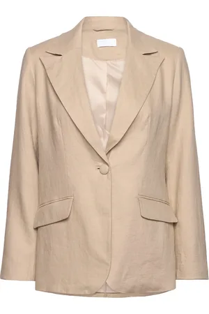 Creative Collective Louise Blazer Blazers Single Breasted Blazers Beige