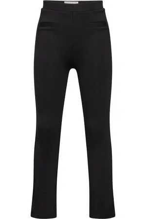 TOM TAILOR Flared Interlock Pants Bottoms Trousers Black