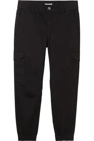 TOM TAILOR Cargo Pants Bottoms Black