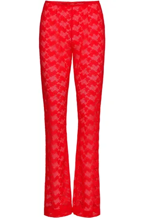 Crās Thaliacras Pants Bottoms Trousers Flared Red