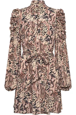 Crās Gwencras Dress Polvipituinen Mekko Brown