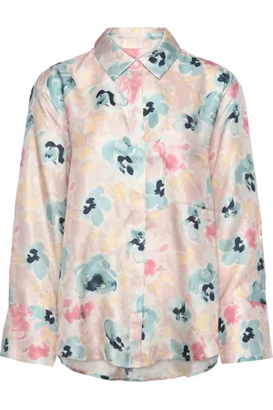 By Malina Felicity Silk Shirt Designers Shirts Long-sleeved Cream