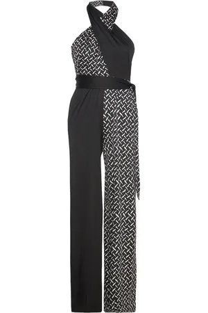 Diane von Furstenberg Dvf Cort Jumpsuit Bottoms Jumpsuits Black