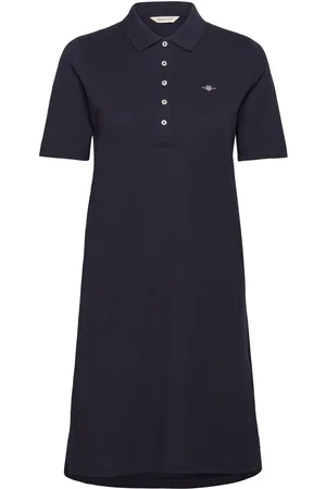 GANT Slim Shield Ss Pique Polo Dress Lyhyt Mekko Navy