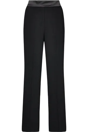 Stylein Bonita Shiny Bottoms Trousers Straight Leg Black