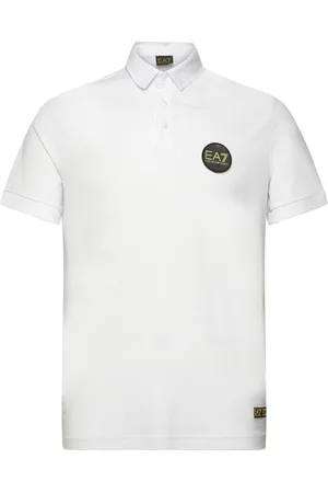EA7 Polo Tops Polos Short-sleeved White