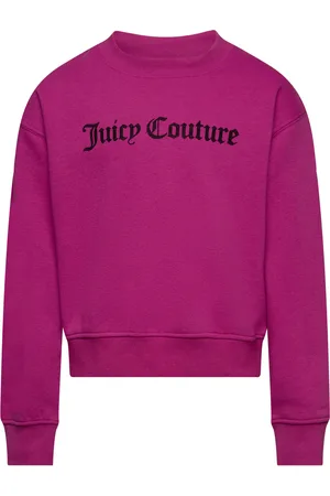 Juicy Couture Juicy Flocked Balloon Crew Tops Sweat-shirts & Hoodies Sweat-shirts Purple