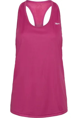 Reebok Id Train Mesh Back T Sport T-shirts & Tops Sleeveless Pink