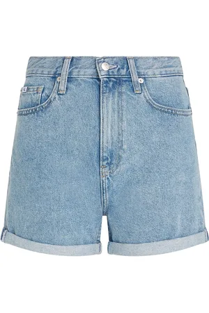 Calvin Klein Mom Short Bottoms Shorts Denim Shorts Blue