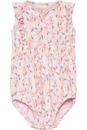 Minymo Suit Ns Aop Bodies Sleeveless Bodies Pink