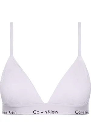 Calvin Klein Lightly Lined Triangle Lingerie Bras & Tops Soft Bras Bralette Blue