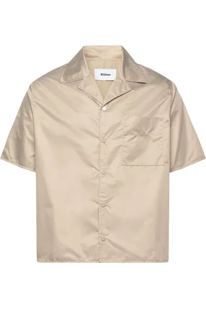 Nikben Nb Shine Shirt Areia Sand Designers Shirts Short-sleeved Beige
