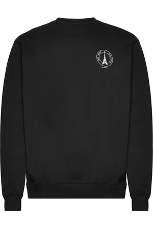 Rue de Tokyo Timmy Monogram Organic Heavy Jrsy Tops Sweat-shirts & Hoodies Sweat-shirts Black