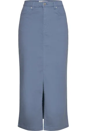 VERO MODA Vmwild Lucky Hr 7/8 Clr Skirt Lcs Polvipituinen Hame Blue