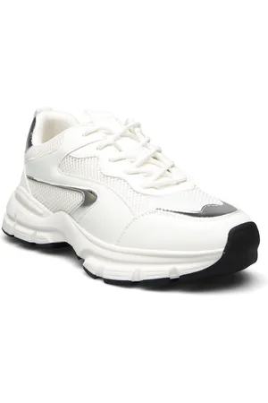 Bianco Biaxenia Sneaker Faux Leather Matalavartiset Sneakerit Tennarit White
