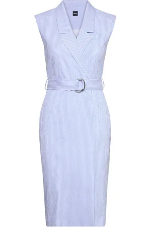 HUGO BOSS Drupe Lyhyt Mekko Blue