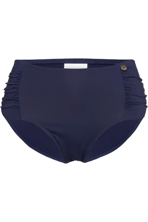 Panos Emporio Olympia Solid Btm Swimwear Bikinis Bikini Bottoms Bikini Briefs Navy