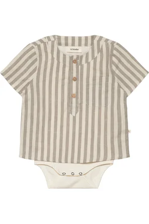 Lil Atelier Nbmdino Ss Loose Body Shirt Lil Bodies Short-sleeved Beige