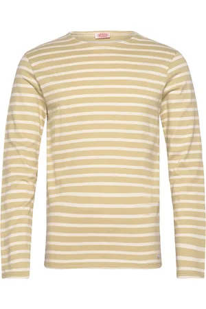 Armor.lux Striped Breton Shirt Héritage Tops T-shirts Long-sleeved Khaki Green