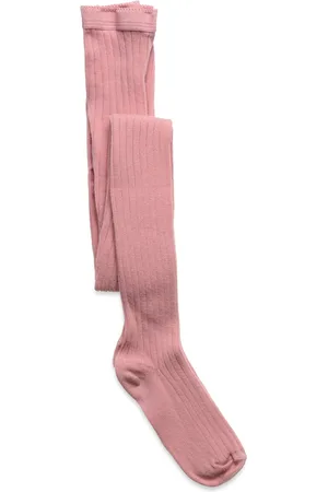 mp Denmark Tights Cotton Rib Sukkahousut Pink