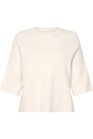 Ichi Ihboston Ms Tops Knitwear Jumpers White