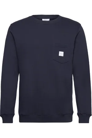 Makia Square Pocket Sweatshirt Tops Sweat-shirts & Hoodies Sweat-shirts Navy