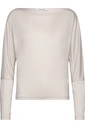 ESPRIT T-Shirts Tops T-shirts & Tops Long-sleeved Grey
