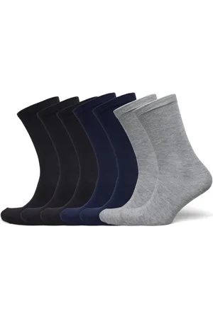URBAN QUEST 7-Pack Women Bamboo Basic Socks Lingerie Socks Regular Socks Multi/patterned