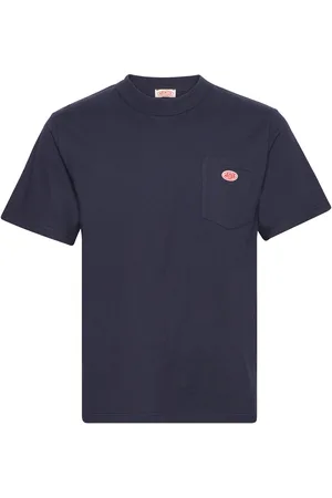 Armor.lux Basic Pocket T-Shirt Héritage Tops T-shirts Short-sleeved Navy