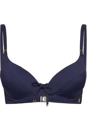 Panos Emporio Lydia Solid Top Swimwear Bikinis Bikini Tops Push-up Bikinitops Navy