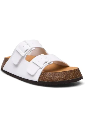 Scholl Sl Noelle 24 Pu Leather Matalapohjaiset Sandaalit White