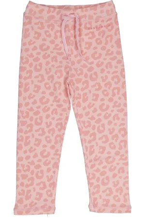 Geggamoja Uv-Long Pants Pink Leo 01 86/92 Bottoms Sweatpants Pink