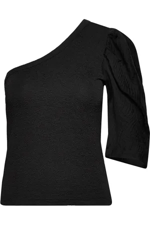 MAUD Annie Top Tops T-shirts & Tops Long-sleeved Black