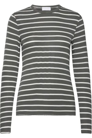 Levete Room Lr-Ika Tops T-shirts & Tops Long-sleeved Khaki Green