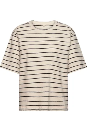 Esmé Studios Esmia T-Shirt - Gots Tops T-shirts & Tops Short-sleeved Cream
