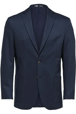 SELECTED Slhcomfort-Gibson Cotton Blz B Suits & Blazers Blazers Single Breasted Blazers Navy