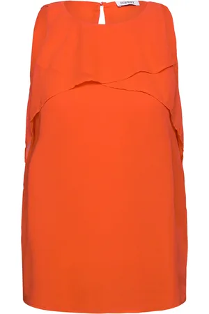 ESPRIT Blouses Woven Tops Blouses Sleeveless Orange