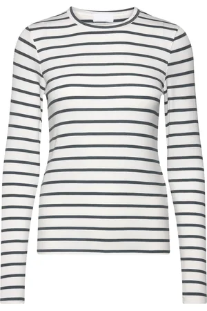Levete Room Lr-Ika Tops T-shirts & Tops Long-sleeved White