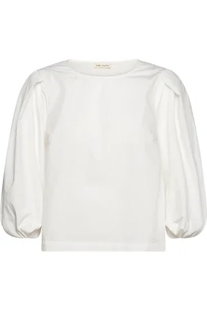 Esmé Studios Esrikka 3/4 Blouse Tops Blouses Long-sleeved White